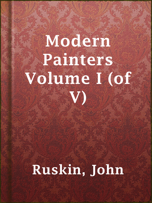 Upplýsingar um Modern Painters Volume I (of V) eftir John Ruskin - Til útláns